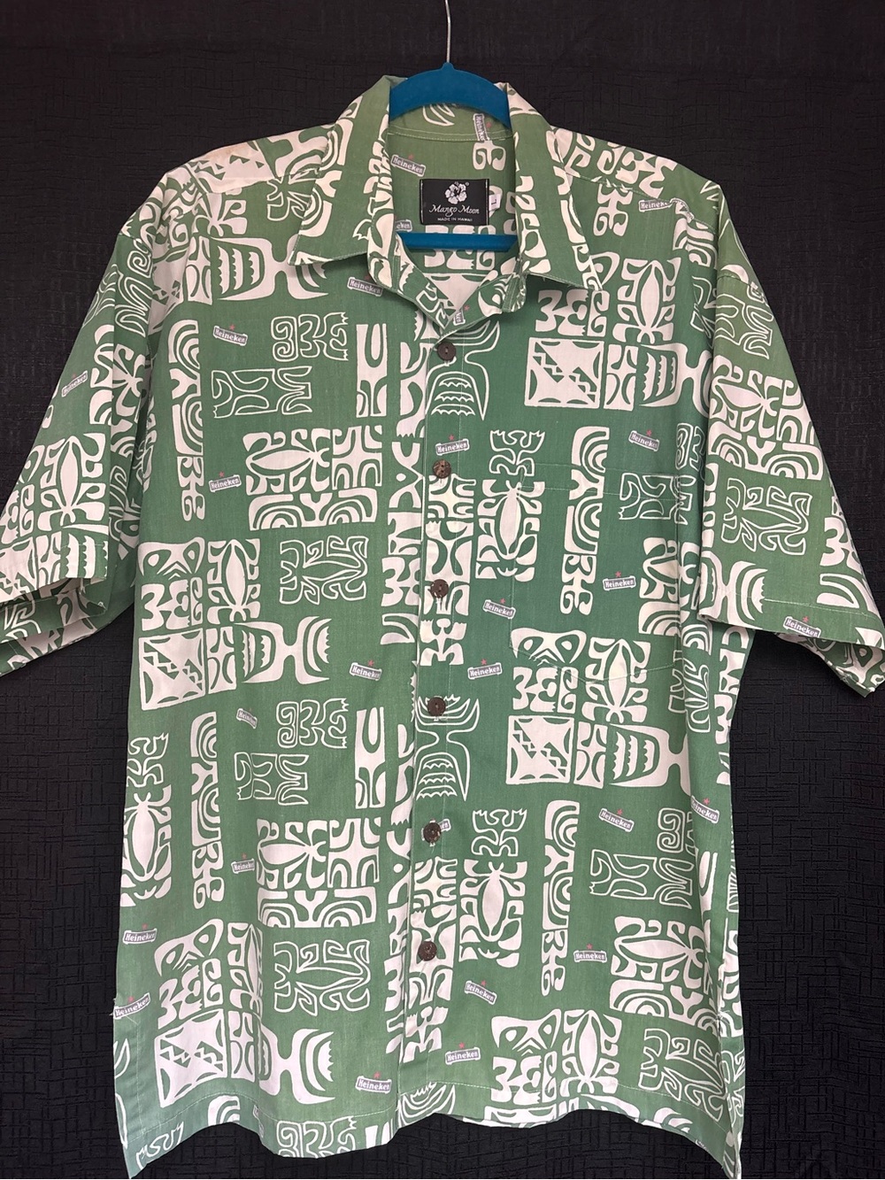 Paradise Beverages X Heineken Men’s Large Uniform Button Down - Aloha Shirts